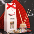 Szklana butelka chinoiserie+5pcs czarne laski+pudełko do opakowania+olej zapachowy